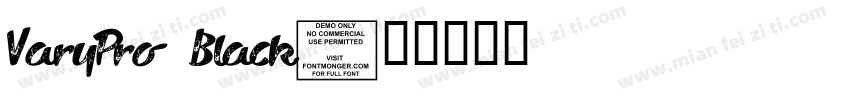 VaryPro Black字体转换